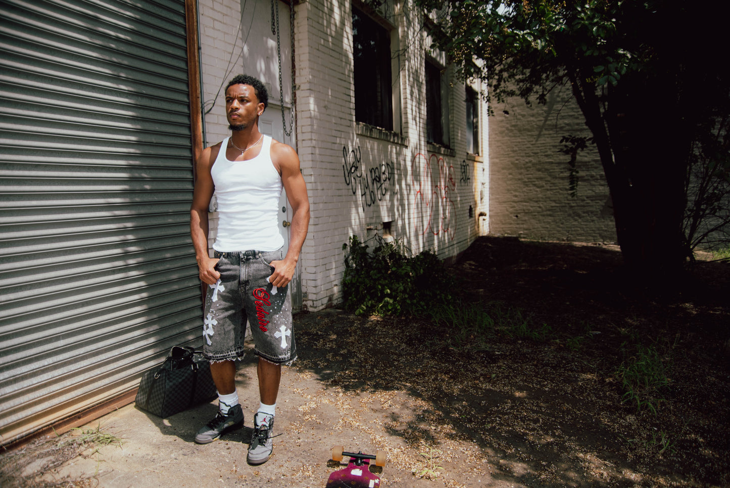 SV DENIM SEWED JORTS
